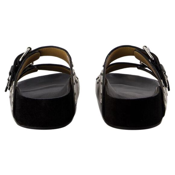 Lennyo Gb Sandals - Isabel Marant - Leather - Black - Picture 3 of 3